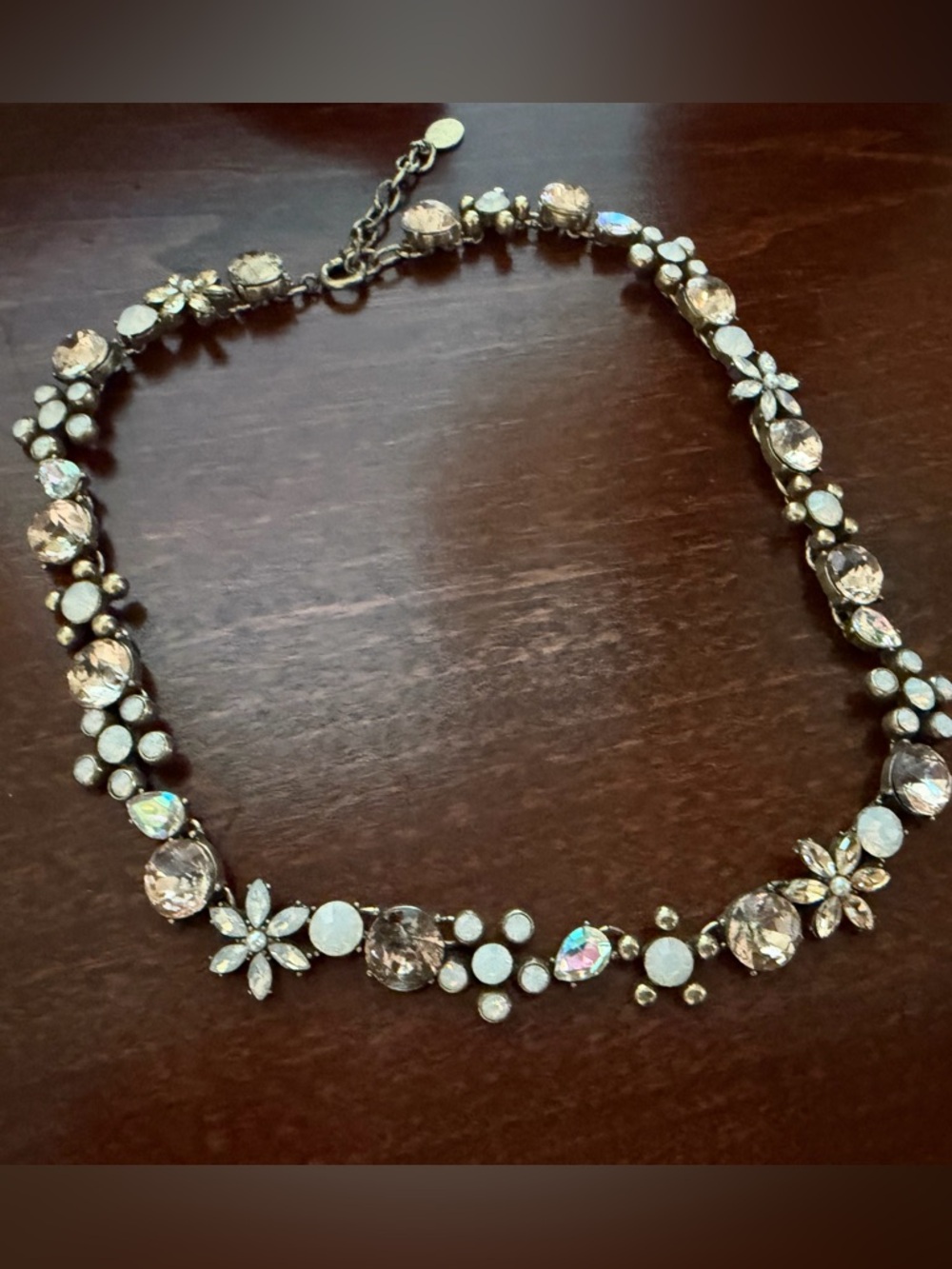 Loft Sparkling Crystal Floral Necklace - looks like Sorrelli